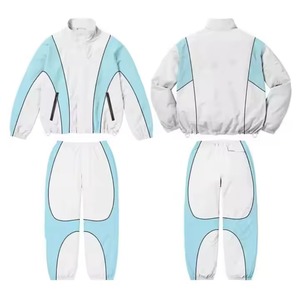 Ensemble de survêtement coupe-vent et pantalon de jogging pour hommes, modèles 2026, en nylon, avec veste zippée - Product Image 5