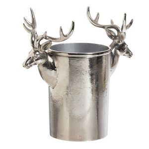 Cubo de Hielo con Diseño de Reno, Estilo Clásico, Artesanía en Metal, Aluminio Fundido, Decoración para Fiestas Navideñas, Bar, Celebraciones - Product Image 2