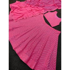 ชุดราตรี lehenga choli ปักสวยงามสำหรับงานปาร์ตี้และโอกาสพิเศษ - Product Image 3