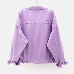 Venta al por mayor 2026 Chaqueta vaquera para mujer con logo personalizado, corte ajustado, cierre de botones, estilo casual, moda urbana, abrigo, ropa OEM - Product Image 6
