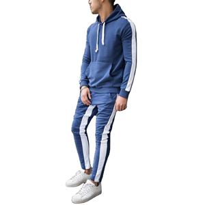 Chándal para hombre, chándal liso personalizado de dos piezas, chándal para hombre, poliéster, algodón, logotipo personalizado, chándales, conjunto deportivo para correr para hombre - Product Image 1