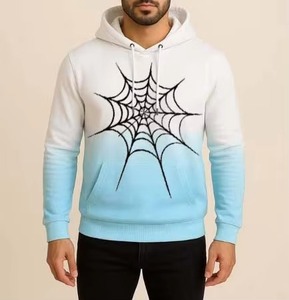Sweat-shirt à capuche Spider Designer, motif carré dégradé, nouvelle collection tendance - Product Image 3