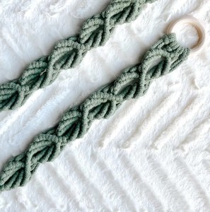 Macrame Curtain <b>Tiebacks</b>: Boho Window Decor, Eco-Cotton Cord - Product Image 1