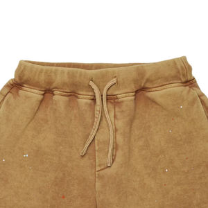 Shorts pour garçons en molleton uni avec logo personnalisé, design décontracté et respirant avec cordon de serrage 2026 - Product Image 2