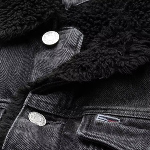 Pure Branded Material Premium Quality <b>Men's</b> Vintage Winter <b>Denim</b> <b>Jacket</b> Reversible Eco-Friendly Low Price Front Button - Product Image 5