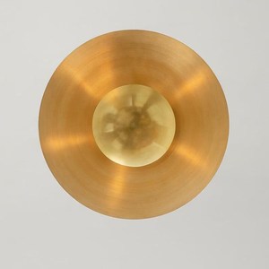 Modern Brass Pendant <b>Light</b> Round Mid Century Design Ceiling Mount Indoor Living Room Decor - Product Image 2