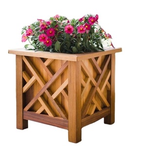 กระถางดอกไม้ไม้สำหรับสวนหลังบ้านกระถางต้นไม้แบบเรียบง่ายสำหรับสวนหลังบ้าน - Product Image 1