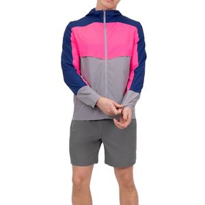 Ensemble survêtement décontracté pour femme en coton 100% avec veste coupe-vent à fermeture éclair et short au-dessus du genou, vente chaude - Product Image 1
