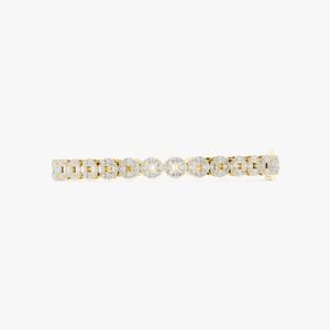 Bracelet en diamant cultivé en laboratoire de qualité export, certifié IGI, plaqué or, bijoux de luxe pour femmes, design élégant, prix raisonnable - Product Image 3