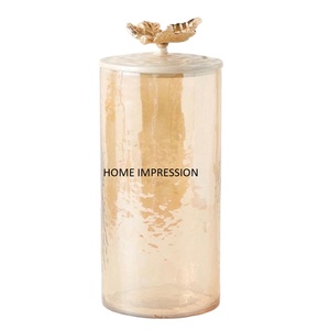 Venta caliente Vintage Metal Floral tapa elegante todas las estaciones bote hogar decorativo elegante botes para el hogar accesorio de utensilios de cocina - Product Image 2