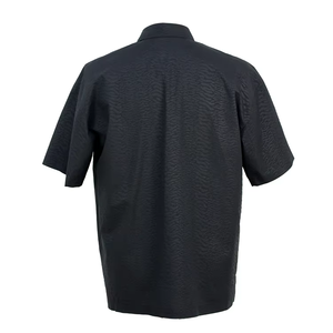 Camisa Casual de Verano para Hombre, con Cierre, de Poliéster Imitación Cuero, Transpirable, Tejida con Estampado, para Uso Diario y Servicio OEM - Product Image 3