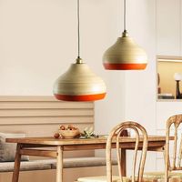 Lustre d'éclairage en bambou d'intérieur minimaliste pendentif en osier nordique abat-jour en bambou fait à la main pour salon et restaurant