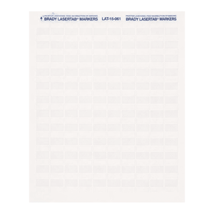 Étiquettes en polyester auto-laminantes Brady LaserTab pour tubes de laboratoire, câbles, équipements - Product Image 2