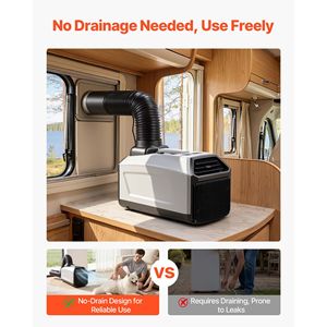 Portable 3050 BTU <b>Camping</b> Air Conditioner with Remote Touch Control 61-90F Adjustable for Tent & Room 150 M3 Coverage - Product Image 5