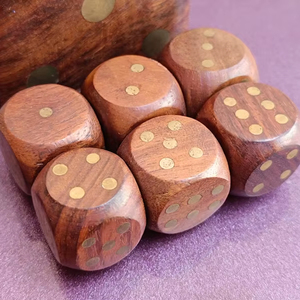 Natural Wooden Polyhedral <b>Dice</b> <b>Set</b> 7-Piece Eco-Friendly Durable for RPG Board Game Collectors Tradebyd - Product Image 1