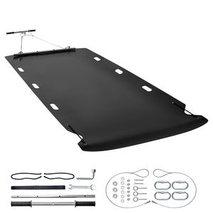 Slitta da traino per impieghi gravosi da 900 kg (2000 libbre), 110 x 46 pollici, per giardino, doppio uso, per il trasporto di attrezzature, in HDPE, con fune di traino per carrelli a mano - Product Image 1