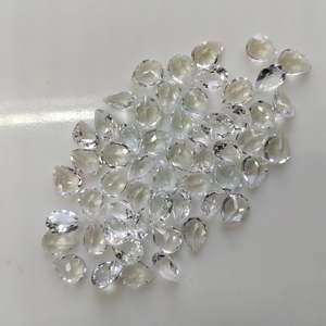 Natural White Topaz 9x7MM Pear Cut Best Quality Calibrated Loose Gemstone For Designer Jewelry Making - Product Image 2