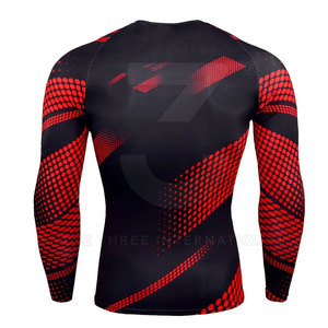Breathable Long Sleeve Men Printing Rash Guard For Surfing Swimming Quick Dry Uv Sun Protection <b>Athletic</b> Shirt - Product Image 2