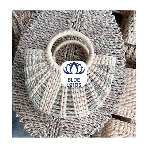 Sac fourre-tout en jacinthe d'eau de qualité supérieure 2026 pour le marché, les courses et les voyages, artisanat en fibre tissée à la main, matériau propre et sûr - Product Image 1