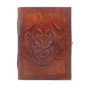 Journal d'agenda A4 en cuir véritable vintage fait à la main, style de bureau à l'aspect antique - Product Image 1