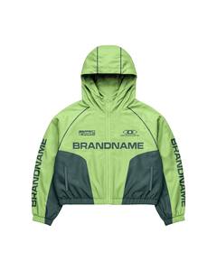 Multi Color Hooded Windbreaker Jacket Shorts Set | Oversized <b>Zip</b> Jacket & Shorts | Streetwear Matching Set OEM Private - Product Image 3