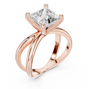 Luxury 925 Sterling Silver Princess Cut Moissanite <b>Diamond</b> <b>Ring</b> Factory Wholesale Custom Jewelry Manufacturer - Product Image 4