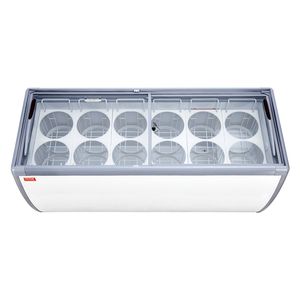Congelador Comercial de 20 Pies Cúbicos, Mueble Móvil para Helados con Tapa de Cristal, Vitrina Congeladora Profunda para Uso en Restaurantes - Product Image 1