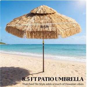 Ombrellone da Terrazzo Color Kaki Senza Base per Esterni - Product Image 3