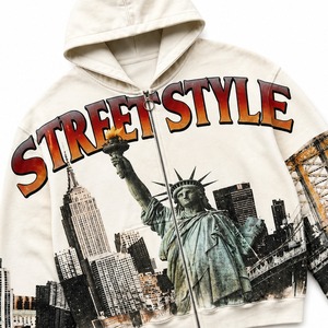 Sudadera Ligera con Estampado DTG Personalizado, Corte Regular, Estilo Casual para Exteriores, Moda Urbana Unisex, Cómoda de Usar - Product Image 3