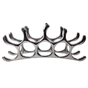 Modern Stainless Steel Wineglass Holder 5-9 Bottle Capacity Display Stand Home Furniture Wine Bottle Holder And <b>Bar</b> Decor - Product Image 3