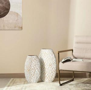 Jarrón de Mesa Bloom Ready con Acabado Dorado Tradicional, Diseño de Pedestal Hecho a Mano, 34 cm de Altura - Product Image 4
