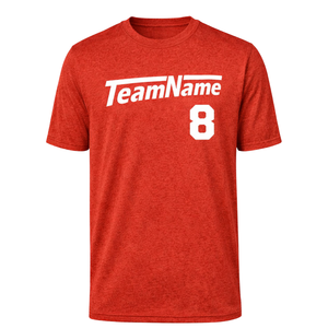 Camiseta Deportiva Personalizada Heather Contender para Hombre, Poliéster que Absorbe la Humedad, Uniforme de Equipo, OEM, Venta al Por Mayor, Suministro a Granel - Product Image 1