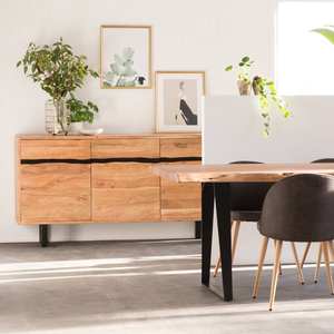 Aparador Vandana Radiant Zenova de madera de acacia y metal - Product Image 2