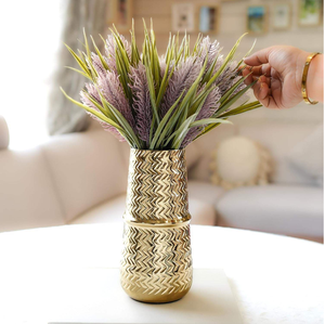 Jarrón plateado con detalles de mariposa dorada para uso multipropósito, centro de mesa, decoración de mesa y regalos - Product Image 5