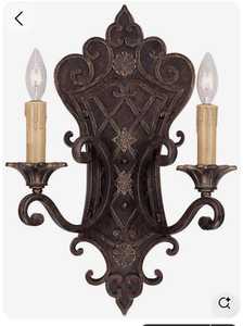 โคมไฟติดผนังทองเหลืองลายเส้นโค้งสำหรับตกแต่งบ้าน - Product Image 2