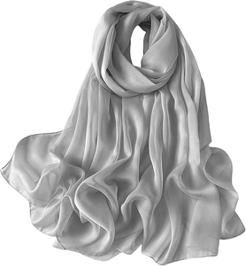 ผ้าพันคอผ้าธรรมดาแบบพรีเมี่ยมติดฉลากสีขาวสำหรับสินค้าจำนวนมากจำนวนสั่งซื้อสินค้าแบบสั่งทำสั่งทำตามความต้องการ - Product Image 4