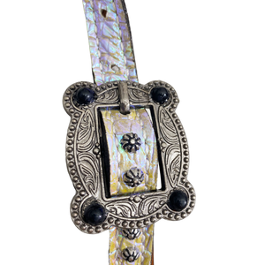 Logo personnalisé en acier offres équitation Western équestre licou ensemble sur Lay entouré de cuir Headstall et collier de poitrine - Product Image 6