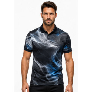 Polo élégant et décontracté pour homme, en coton, col classique, confortable pour le quotidien, vêtements personnalisés en gros pour hommes - Product Image 1