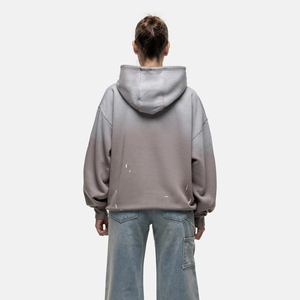 Sweat-shirt à capuche surdimensionné pour femme, couleur unie, en polaire, avec poches, design décontracté pour l'automne - Product Image 2