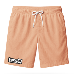 กางเกงขาสั้นลำลองผู้ชาย สกรีนโลโก้ได้ แบรนด์ส่วนตัว ผ้าแคนวาส แห้งเร็ว เหมาะสำหรับออกกำลังกาย ชายหาด สตรีทแวร์ ระบายอากาศดี แฟชั่น เอวสูง มีเชือกผูก - Product Image 6