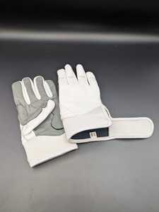 Guantes de Béisbol y Bateo de Cuero Blanco, Cierre de Gancho y Bucle Ambidiestro, Duraderos para Entrenamiento, Unisex, Talla Juvenil L - Product Image 3