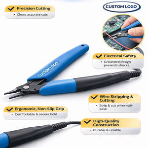 Alicates de Punta Corta con Afilado de Precisión para Micro Soldadores y Creación de Joyería Permanente, Herramienta de Acero Inoxidable de Alta Calidad - Product Image 3