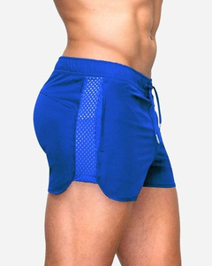New <b>Men</b> Gym Running Shorts Fitness Mesh Side Patchwork Board Swim <b>Trunk</b> Custom logo Wholesales Fast Dry Sportswear Running Short - Product Image 6