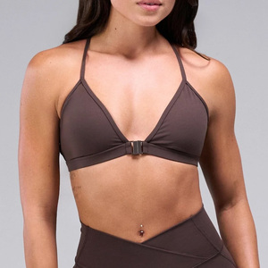 Navy <b>Blue</b> Women Sports <b>Bra</b> Athletic Workout Gym Fitness Seamless Support <b>Bra</b> Top Wholesale Bulk Order OEM ODM Custom Logo - Product Image 4
