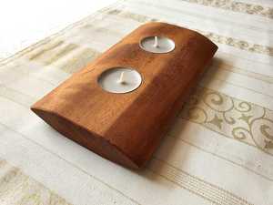 Handmade Wooden <b>Tealight</b> Stand Rustic Candle Holder for Farmhouse Living Room and Table Centerpieces Decoration Durable - Product Image 6