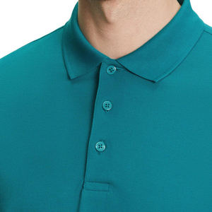 Polo en coton piqué de haute qualité à manches courtes, coupe classique, séchage rapide, respirant, couleur unie, avec logo personnalisé - Product Image 4