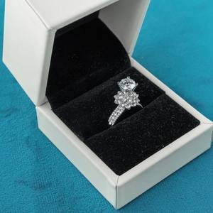 Joyería al por Mayor OEM/ODM, Anillo de Diamantes Naturales en Oro Blanco de 18K para Mujer, Uso Diario, Diseño Elegante Glosbe & Co - Product Image 2