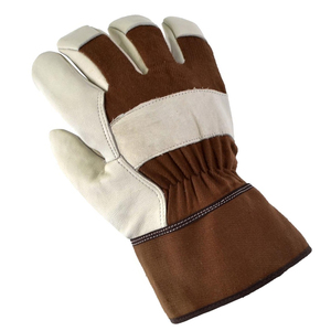 Leather Industrial Welding <b>Long</b> Sleeve Leather <b>Red</b> Welding <b>Gloves</b> Function Anti Heat Industrial Safety Leather Welding <b>Gloves</b> - Product Image 2