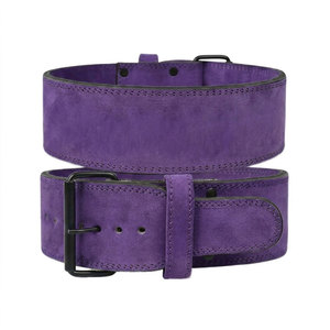 Hot Selling Suede Leather Custom Weightlifting & Bodybuilding Single Prong Buckle Powerlifting Gym Belt For Workout - Product Image 6