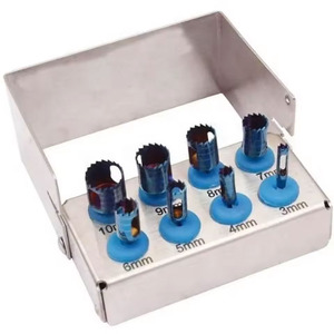 Kit de 8 forets dentaires manuels en acier inoxydable de haute qualité, sur mesure, pour implants, chirurgie et orthodontie - Product Image 6